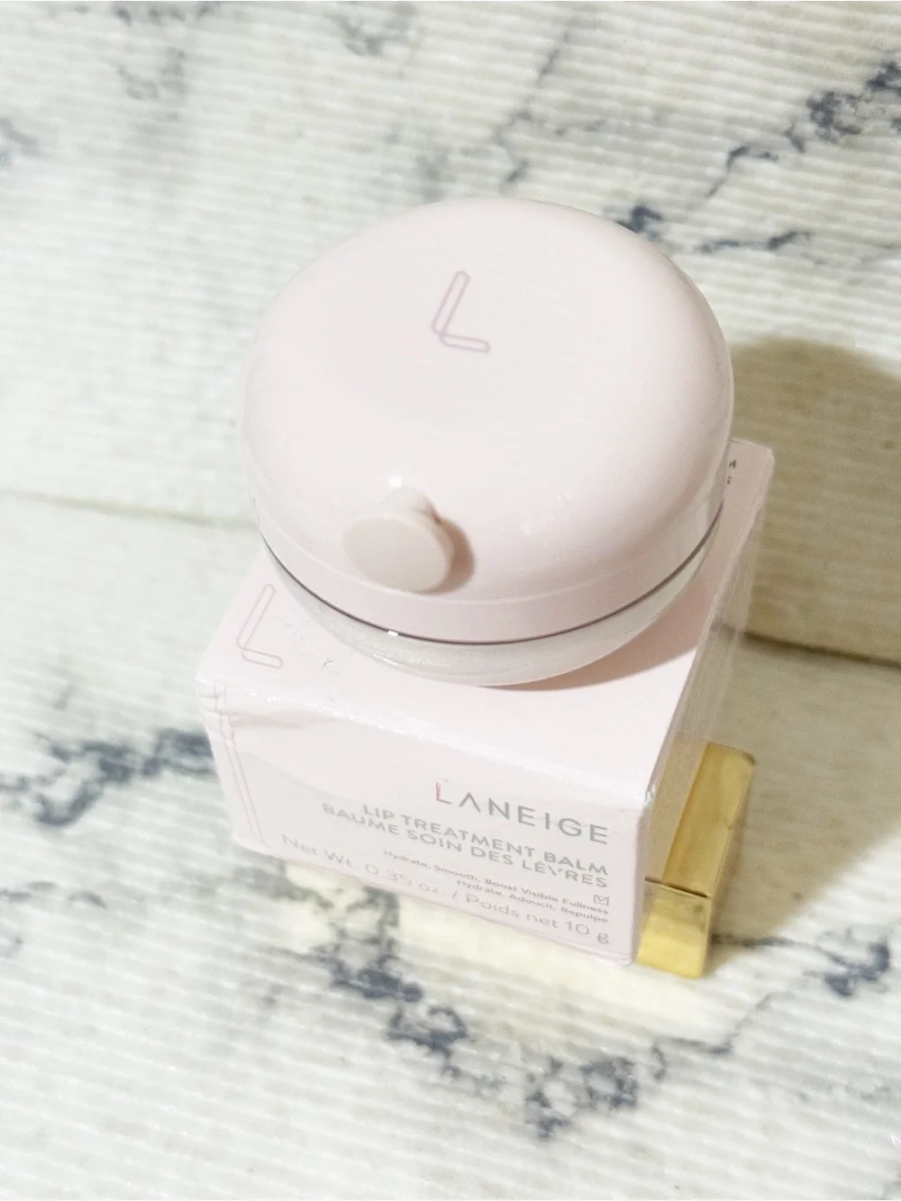 Laneige Lip Treatment Balm (w/ Coconut Oil, Peptide & Pearlescent Finish)